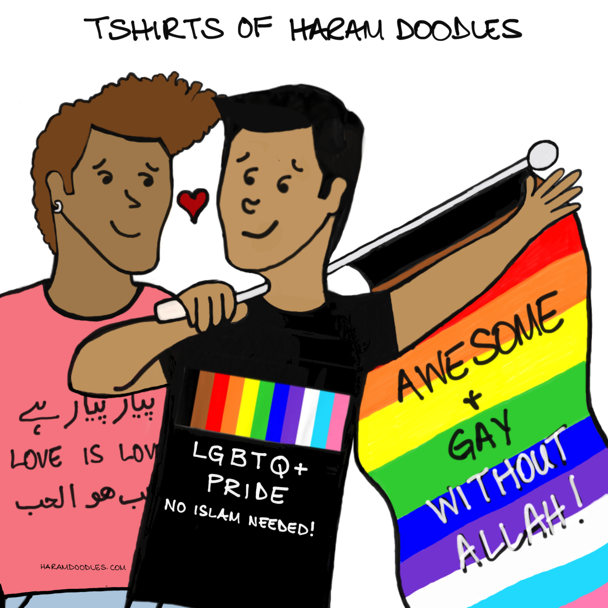T-Shirts of Haram Doodles