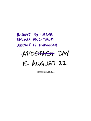 Apostasy Day: Leaving Islam and talking about it publicly is a human right, not a crime!