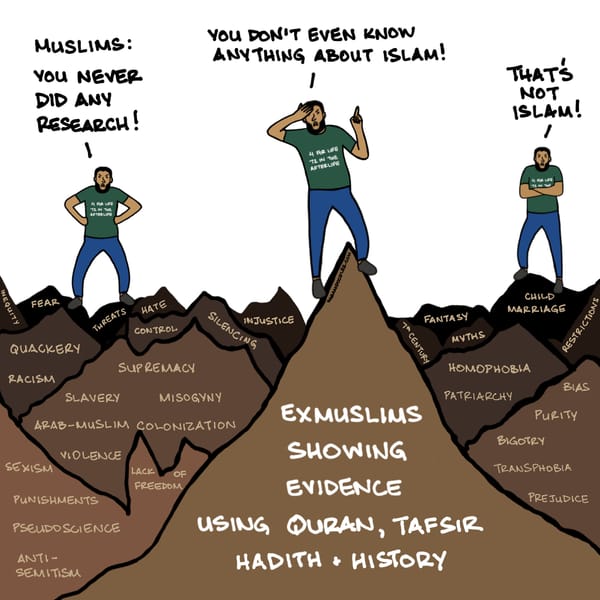 Standing atop the mountain of evidence and refuse to look within Islam